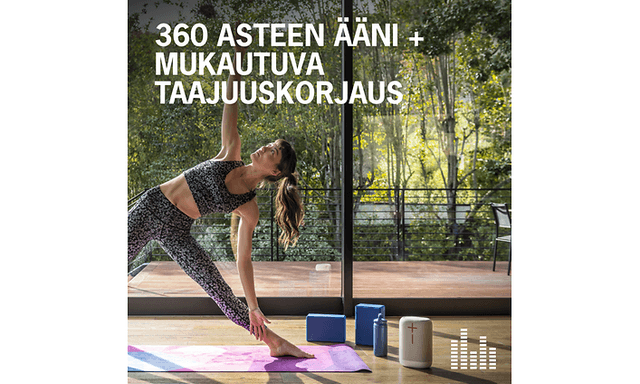 Ultimate Ears EPICBOOM - Kannettava Bluetooth-kaiutin ja 360 asteen voimakas basso ja mukautuva Adaptive EQ -taajuuskorjaus