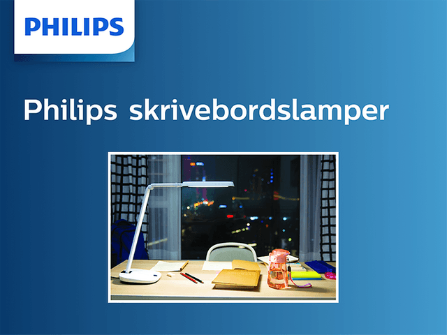 Philips skrivebordslamper