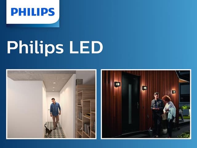 Philips LED-belysning i lyst rom og utendørs