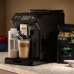 Automatic coffee machine in kitchen