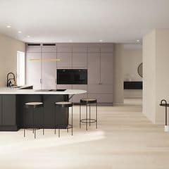 Epoq - dekton-työtaso - Musta ja harmaa Epoq-keittiö
