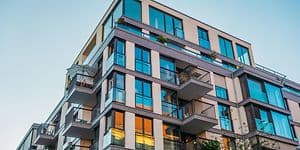 Smart home - smart home security - apartment from outside