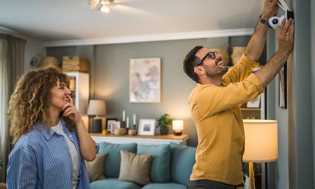 Smart home - smart home security - security camera in apartment