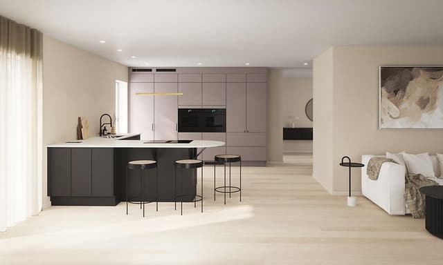 Epoq - dekton - black and grey kitchen