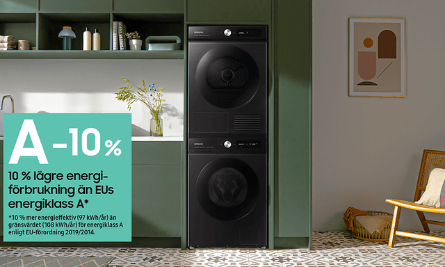 Samsung tvättmaskin och torktumlare
