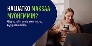 Haluatko maksaa myöhemmin?