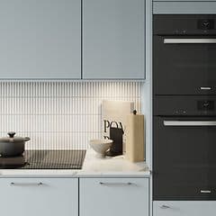 Epoq light grey kitchen and oven
