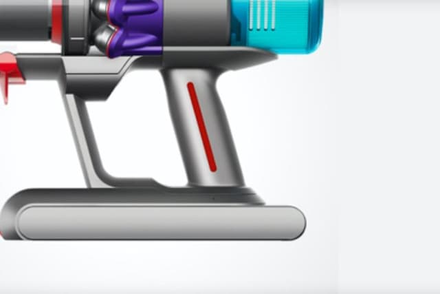Nærbilde av Dyson Gen5detects redesignede håndtak