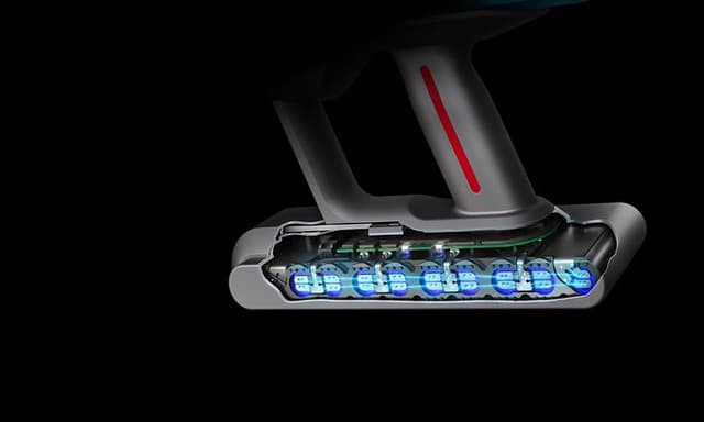 Illustrasjon av Dyson Gen5detects batteri