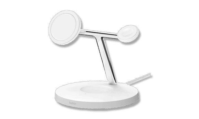 Computing - PC - Belkin Mobile Phone Stand/Charger 3-i-1 wireless charger with magsafe