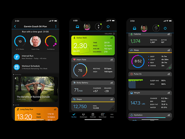Garmin Connect app is a one-stop shop for health and fitness data