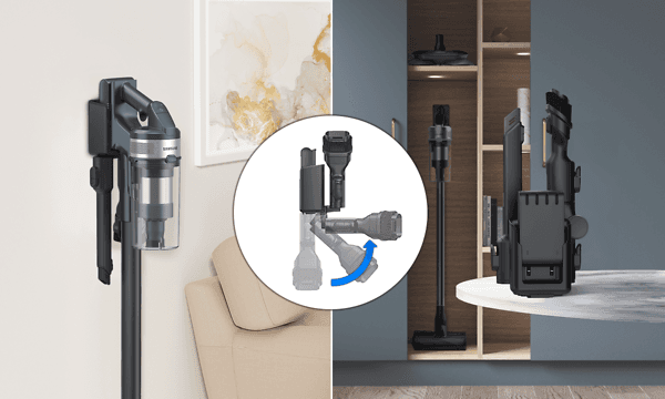 Samsung Jet 75 i sin fleksible ladestasjon