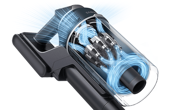 Nærbillede af Samsung Jet støvsugerens digital inverter motor