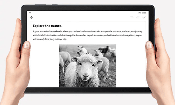 Huawei - MatePad T10S - Ebook-modus på et Huawei nettbrett