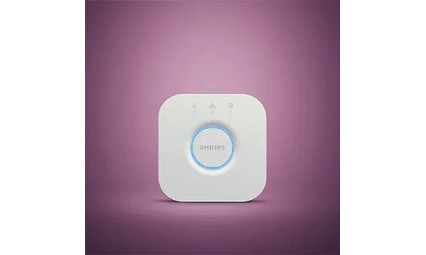 Philips Hue -ohjauspaneeli sinisellä valolla
