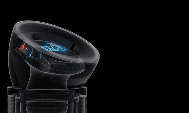 Närbild på Dyson Purifier Big+Quiet Formaldehydes LCD-skärm