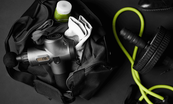The re. Professional massage gun has an extra-strong motor up to 3200 RPM
