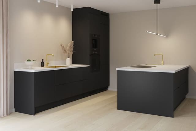 Pure Matt Black køkken