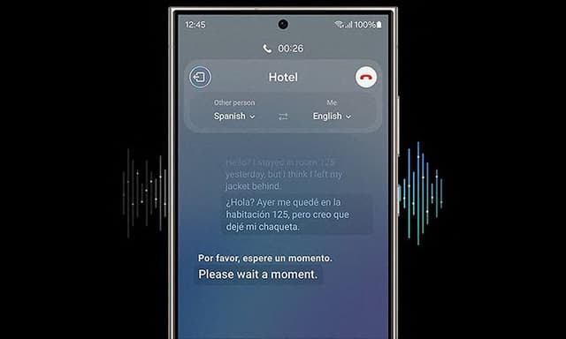 Live Translate on a Galaxy S24 Ultra