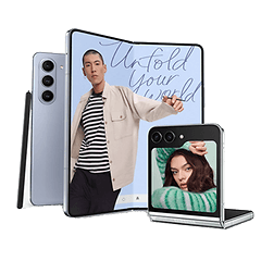 Samsung-mobilerne Galaxy Z Flip5 og Galaxy Fold5