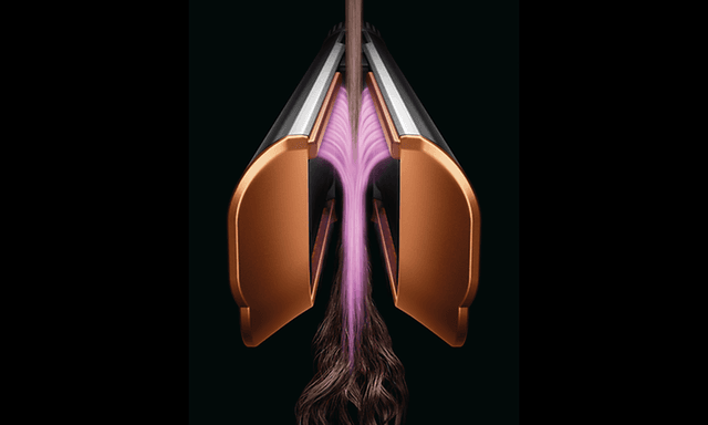 Dyson Airstrait™ directional airflow to smooth and align