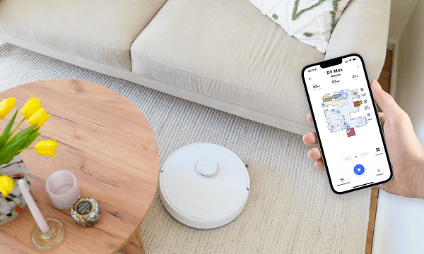Dreame D9 Max -robottipölynimuria voi ohjata helposti Dreamehome-sovelluksella