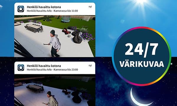 Arlo - parannettu 24/7 väripimeänäkö