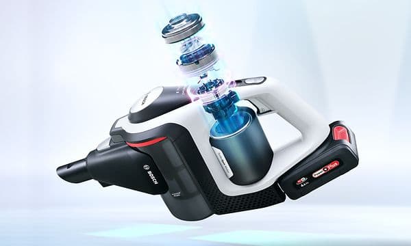 Illustration af motor på Bosch ledningsfri støvsuger