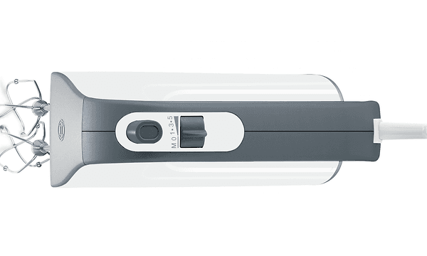 Bosch StyLine håndmixer set fra oven for at vise håndtaget med soft touch