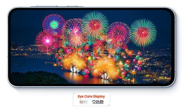 Samsung Galaxy A55 with an immersive and clear display