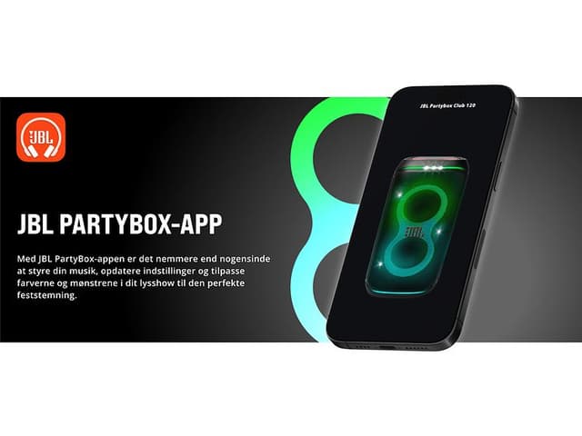 JBL Partybox Stage 120 billede af PartyBox-app