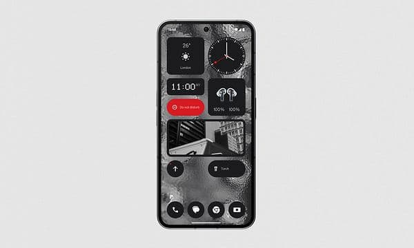 Nothing phone on grey background