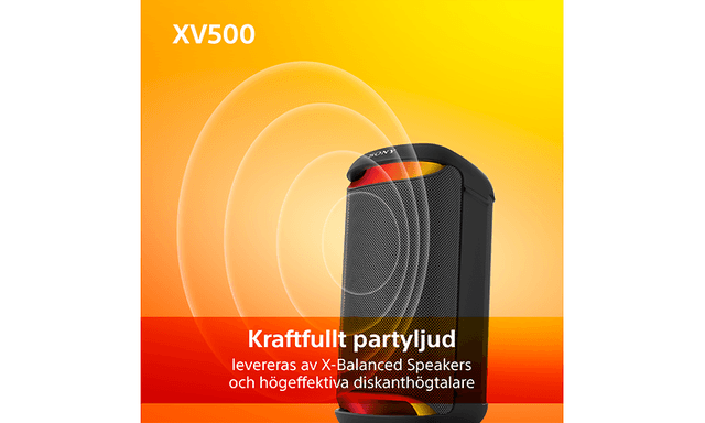 Sony XV500 högtalare med kraftfullt ljud