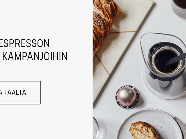Nespresson kampanjat ja erikoistarjoukset