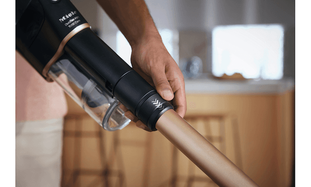 Miele Duoflex HX1 trådløs stavstøvsuger med fokus på SpeedLock-røret