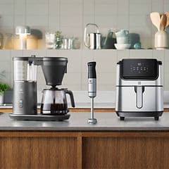 Electrolux-kaffetrakter, stavmikser og airfryer