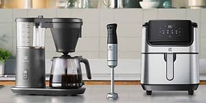 Electrolux coffee maker, stick mixer and airfryer