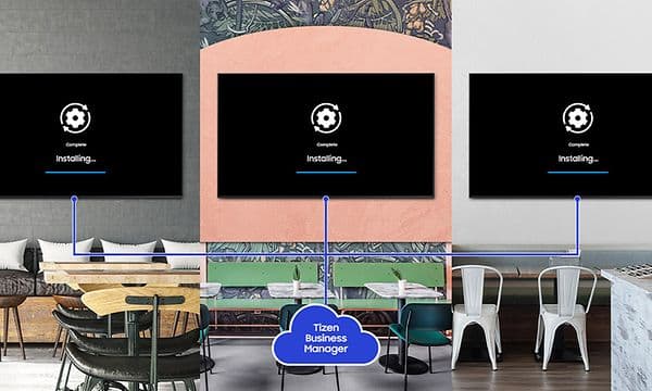 Tizen Business Manager lar deg koble til flere skjermer