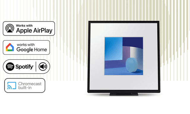 Samsung Music Frame og ikoner