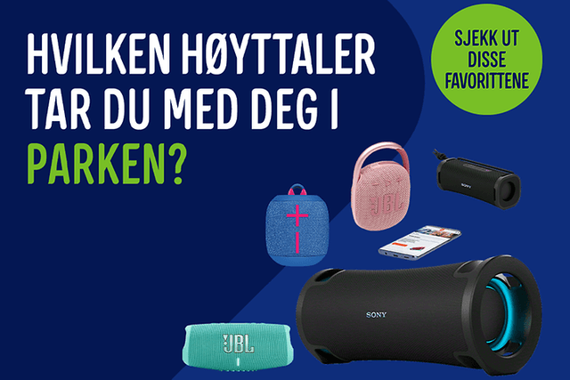 Hvilken høyttaler tar du med deg i parken?