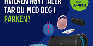 Hvilken høyttaler tar du med deg i parken?