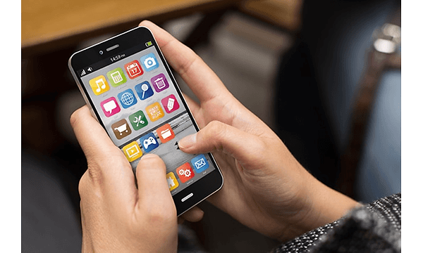 image of apps on a smartphone