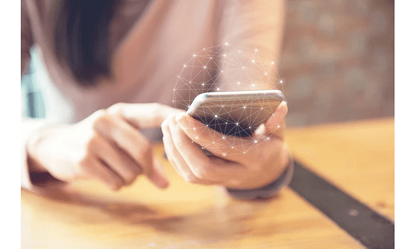 photo of a smartphone and wifi