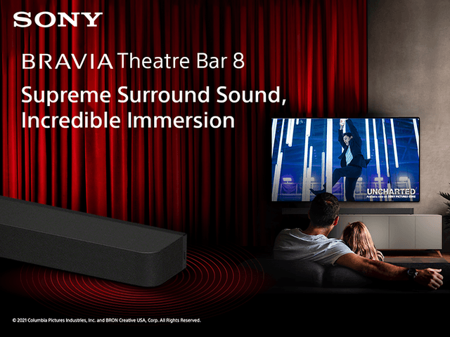 Sony Bravia Theatre Bar 8 til fantastisk surround sound