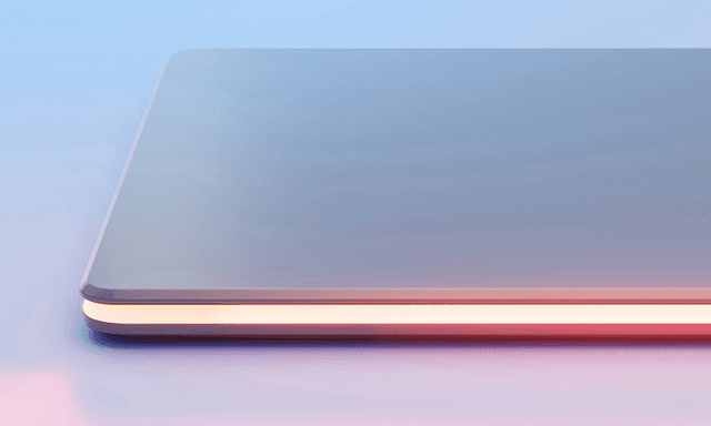Microsoft Copilot+PC som lyser