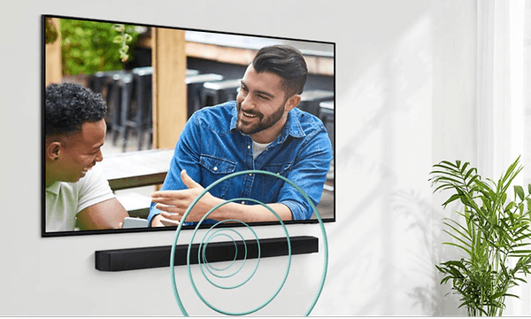 Samsung-TV sisäänrakennetulla keskikaiuttimella