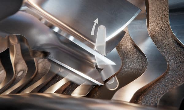 Nærbillede af Philips S9000 barberblade