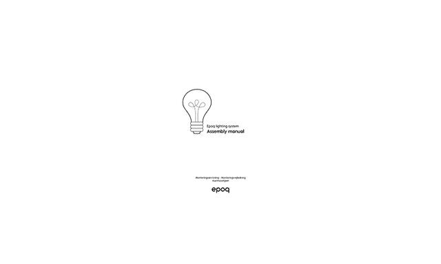 Monteringsmanual for belysning