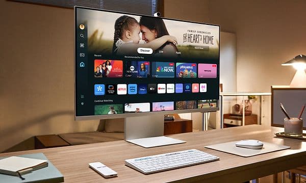 Samsung Smart Monitor M8 med slankt design og ergonomisk stativ