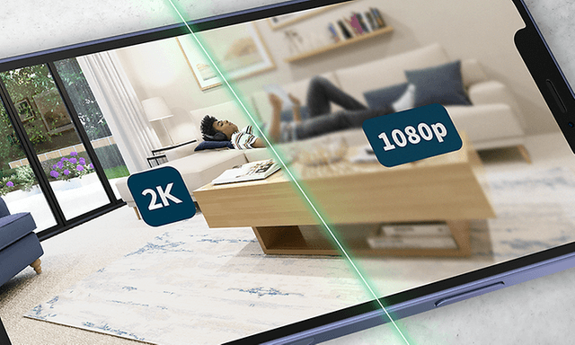Arlo - Essential indoor 2K -valvontakamera - 2K Vs 1080p turvakamera -  Realistinen video